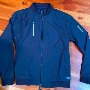 Johnnie-O Men’s Navy Medium Bomber Jacket NWOT, Hard to find medium blue color.